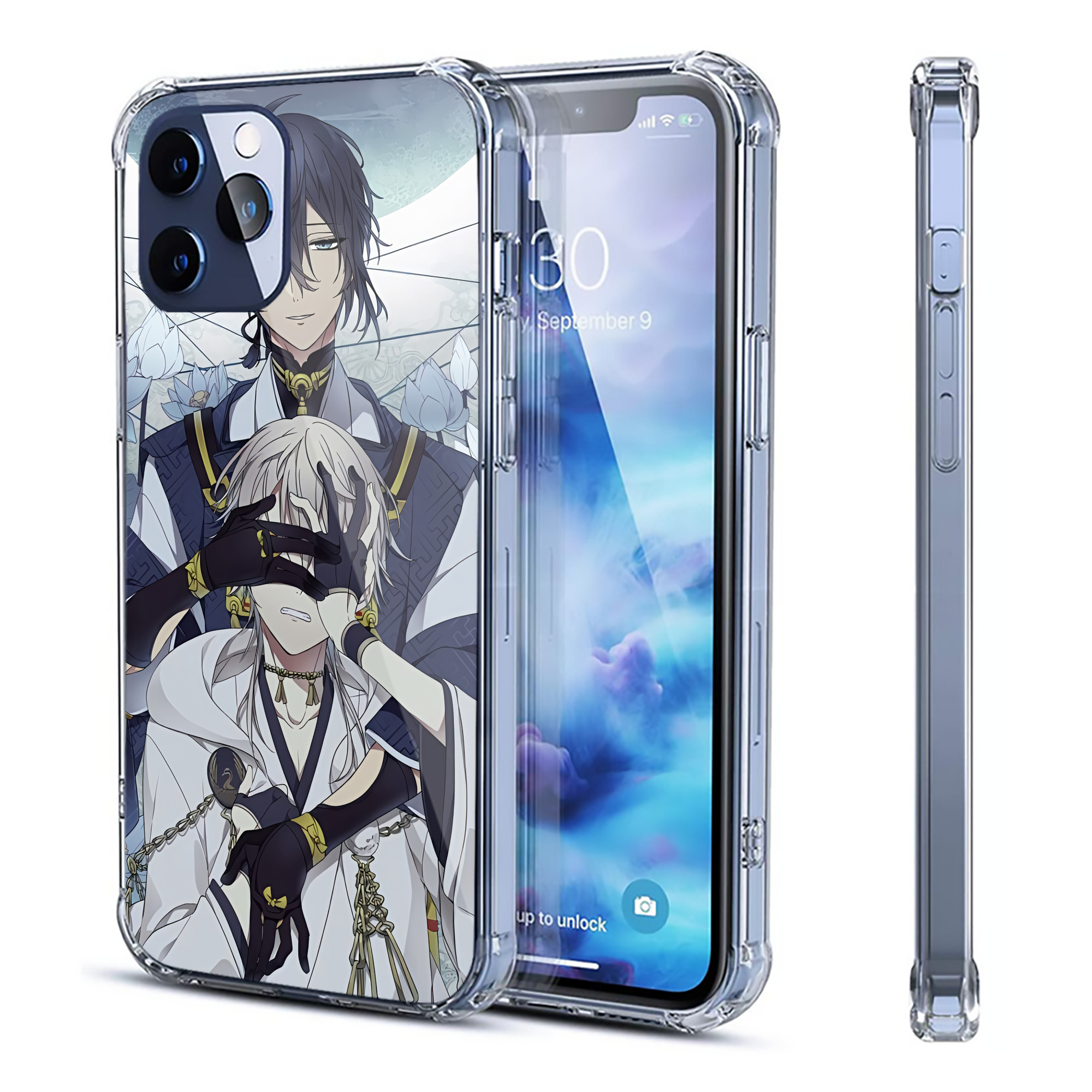 （画像用） 刀剣乱舞 Touken Ranbu 【iPhone 12シリーズ対応】透明スマホケース（クリアソフトケース）